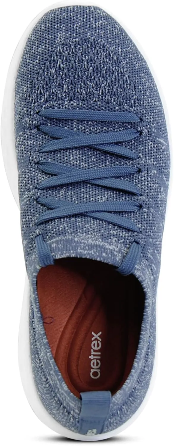 Aetrex Sadie Casual Orthopedic Arch Support Womens Sneakers - Lightweight Mesh w/UltraSky EVA Foam Lace Up Plantar Fasciitis Relief
