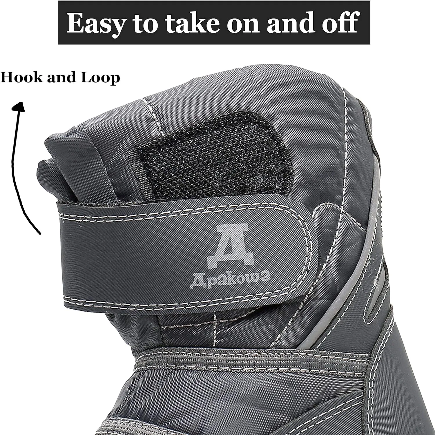 Apakowa Kids Boys Girls Cold Weather Water Resistant Winter Snow Boots (Toddler/Little Kid/Big Kid)