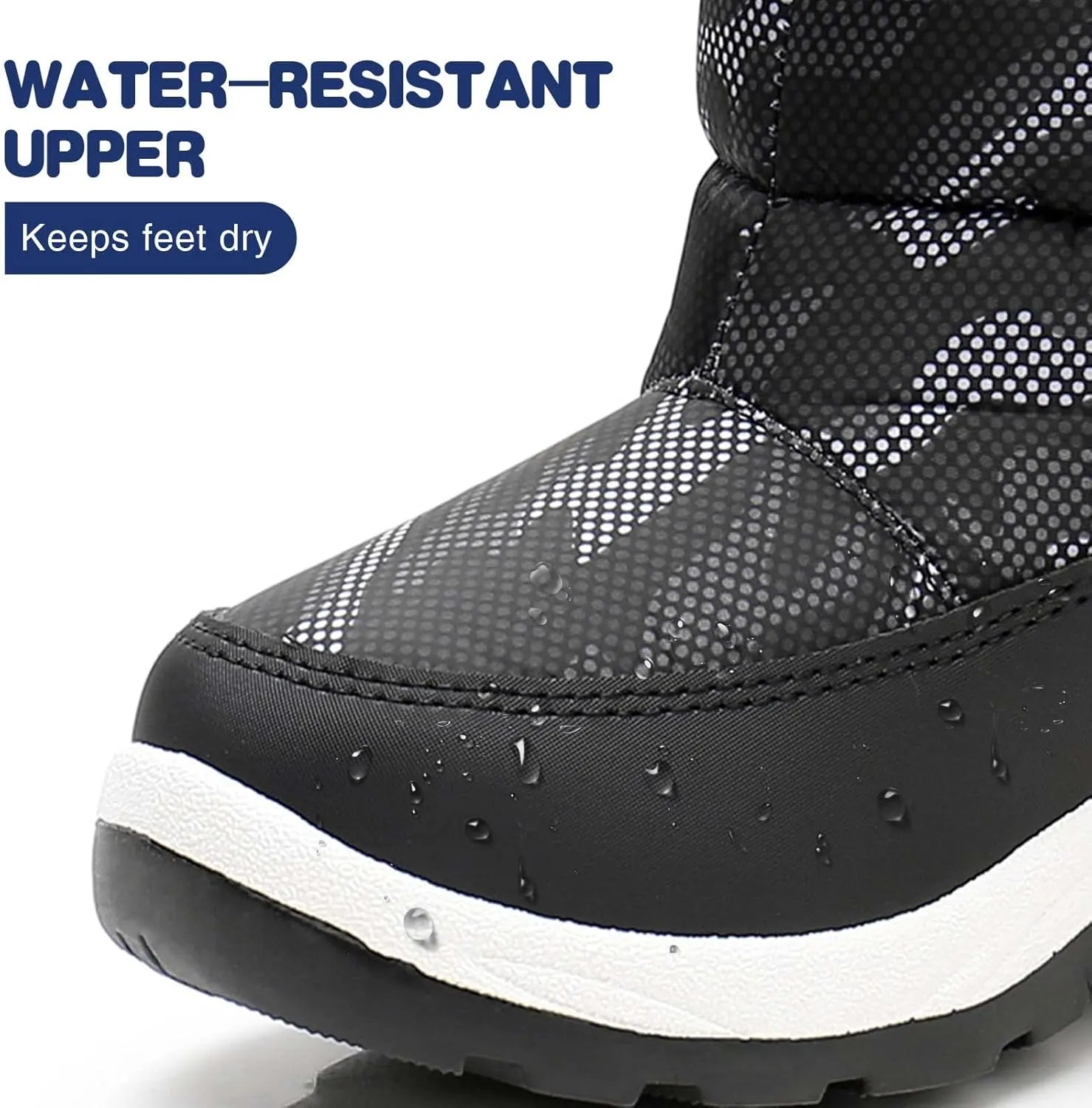 Apakowa Kids Boys Girls Cold Weather Water Resistant Winter Snow Boots (Toddler/Little Kid/Big Kid)