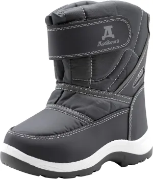 Apakowa Kids Boys Girls Cold Weather Water Resistant Winter Snow Boots (Toddler/Little Kid/Big Kid)