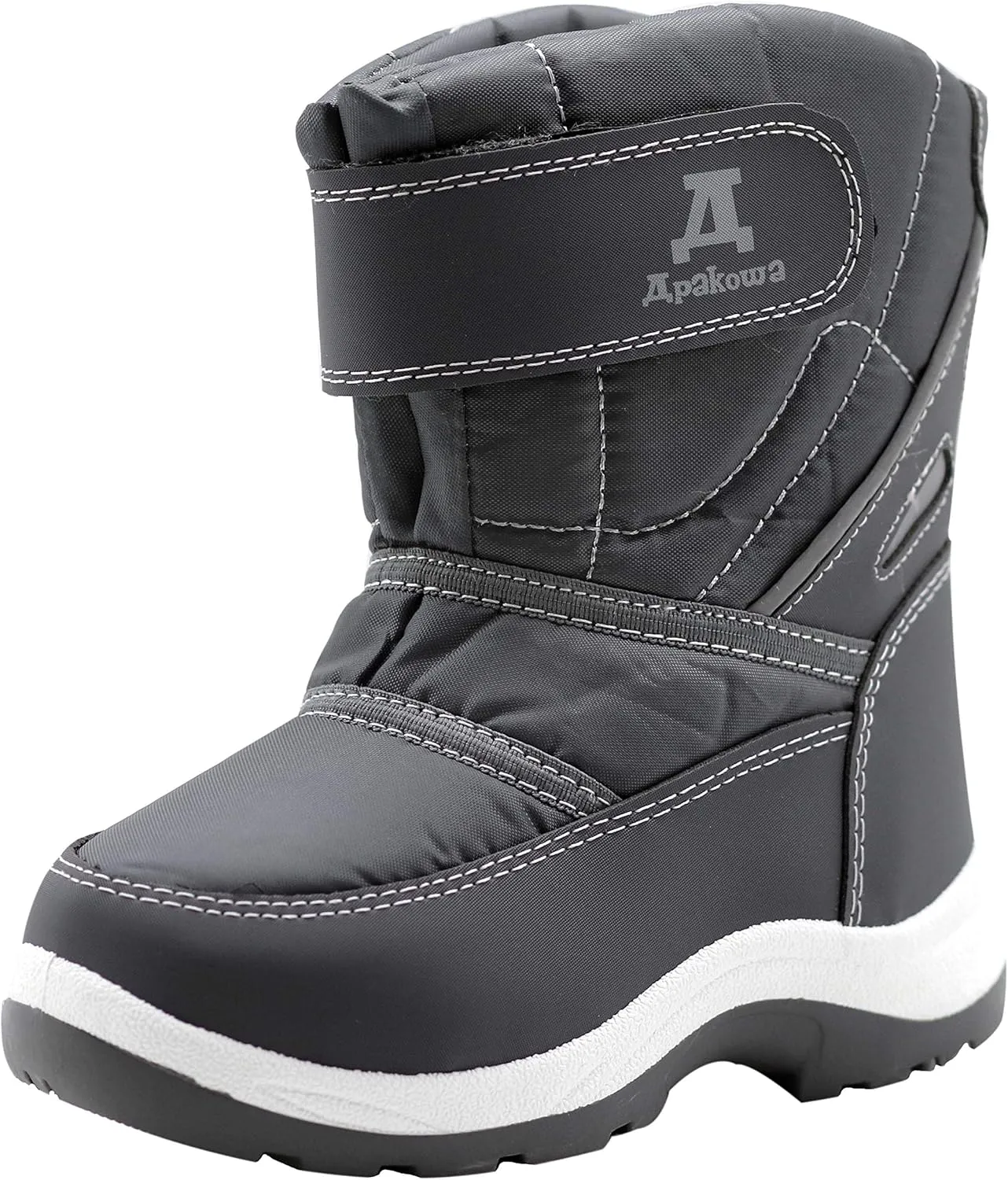 Apakowa Kids Boys Girls Cold Weather Water Resistant Winter Snow Boots (Toddler/Little Kid/Big Kid)