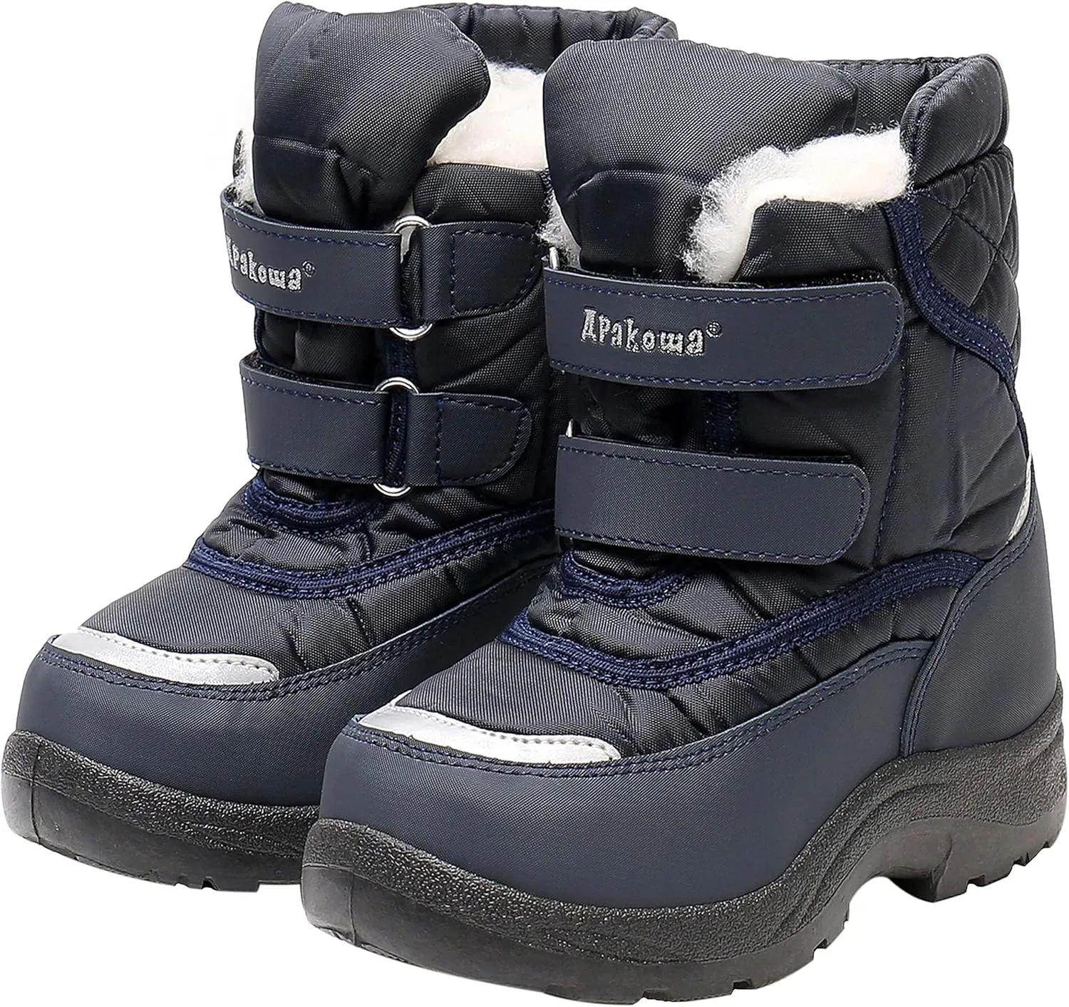 Apakowa Kid's Boys Girls Winter Snow Boots (Toddler/Little Kid)
