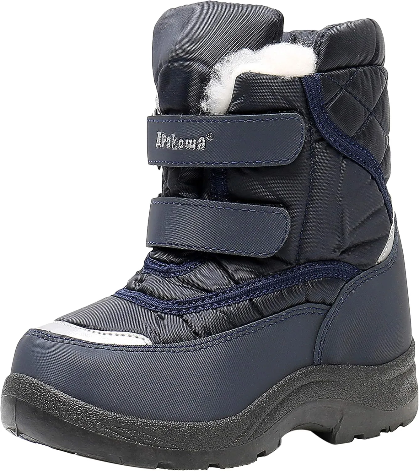 Apakowa Kid's Boys Girls Winter Snow Boots (Toddler/Little Kid)