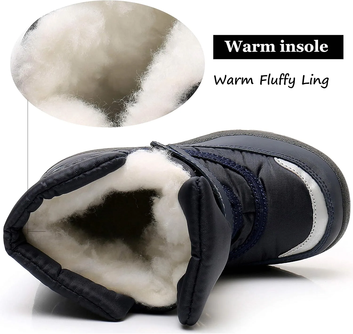 Apakowa Kid's Boys Girls Winter Snow Boots (Toddler/Little Kid)