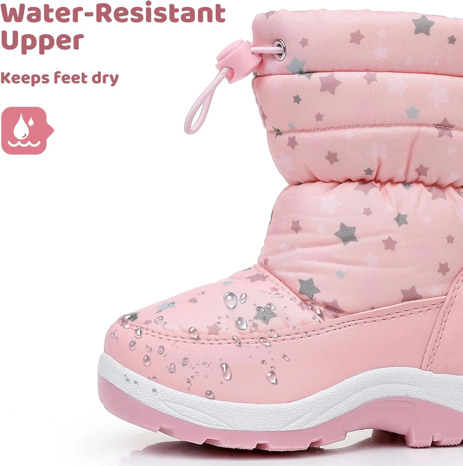 Apakowa Kid's Girls Cold Weather Snow Boots (Toddler/Little Kid)