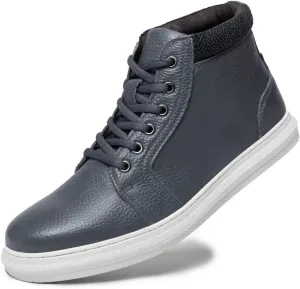 Arkbird Casual Sneaker Shoes, Lace-up Leather Chukka Boots for Men