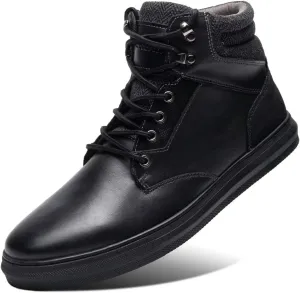 Arkbird Casual Sneaker Shoes, Lace-up Leather Chukka Boots for Men