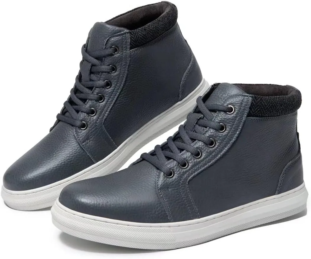 Arkbird Casual Sneaker Shoes, Lace-up Leather Chukka Boots for Men