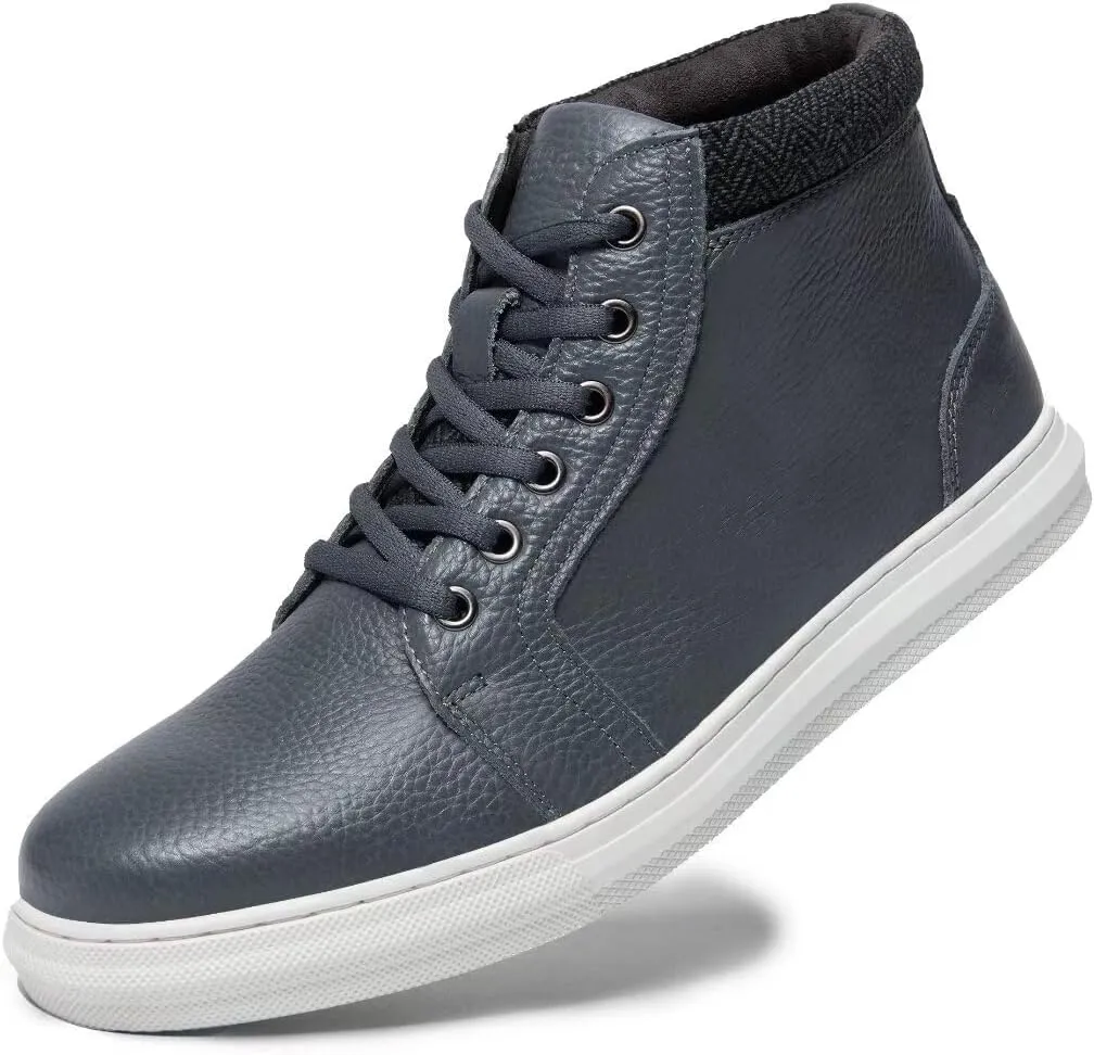 Arkbird Casual Sneaker Shoes, Lace-up Leather Chukka Boots for Men