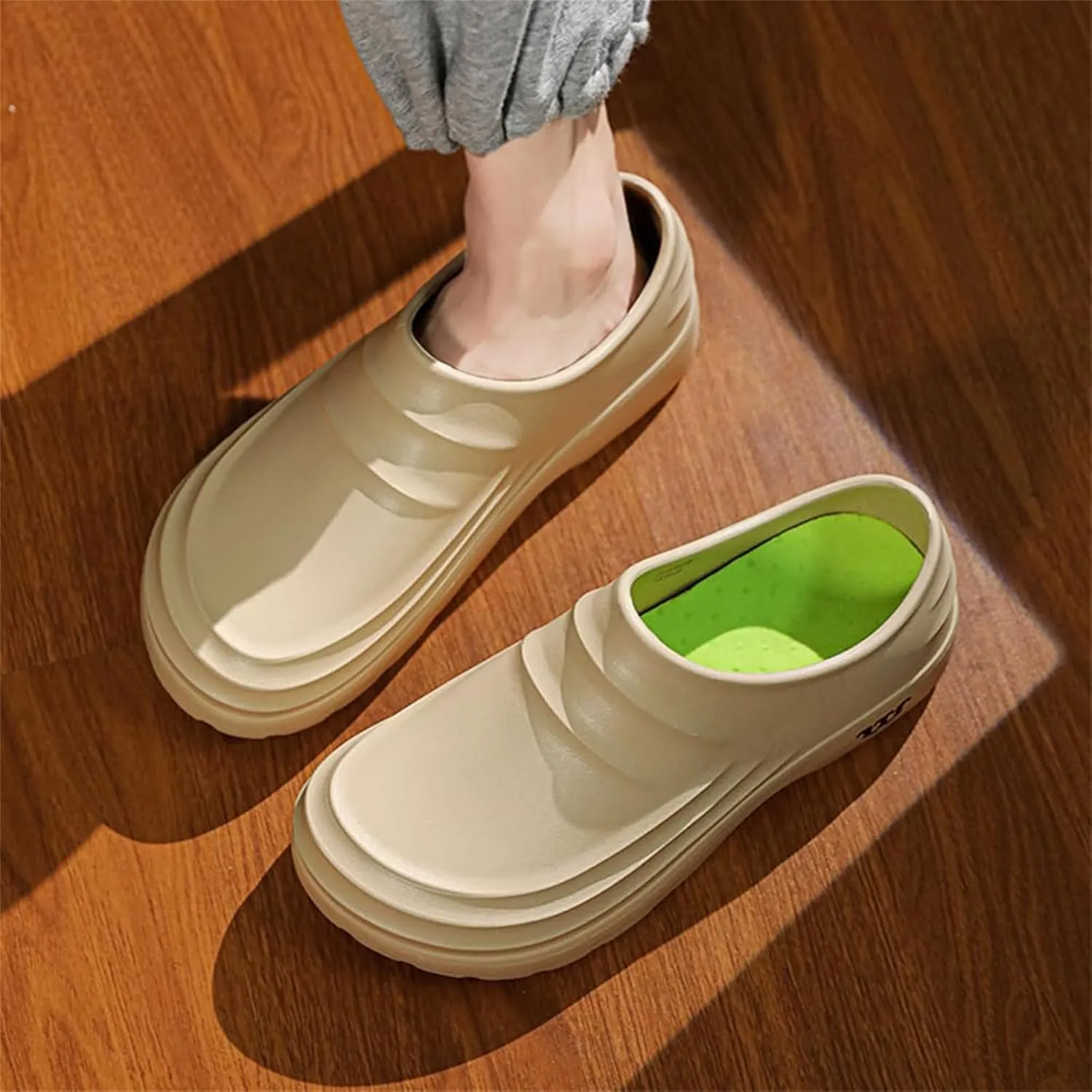 Armadillo Chef Shoes for Women Comfortable Slip On Kitchen Garden Nurse Shoes Solid Color Oil Resistant Work Clogs Lightweight Waterproof Chef Mules