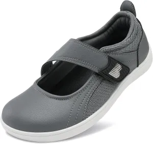 BARERUN Womens Walking Shoes Classic Mary Jane Flats Wide Toe Diabetic Shoes for Women Adjustable Breathable Lightweight Daily Barefoot Shoes