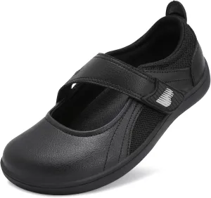 BARERUN Womens Walking Shoes Classic Mary Jane Flats Wide Toe Diabetic Shoes for Women Adjustable Breathable Lightweight Daily Barefoot Shoes