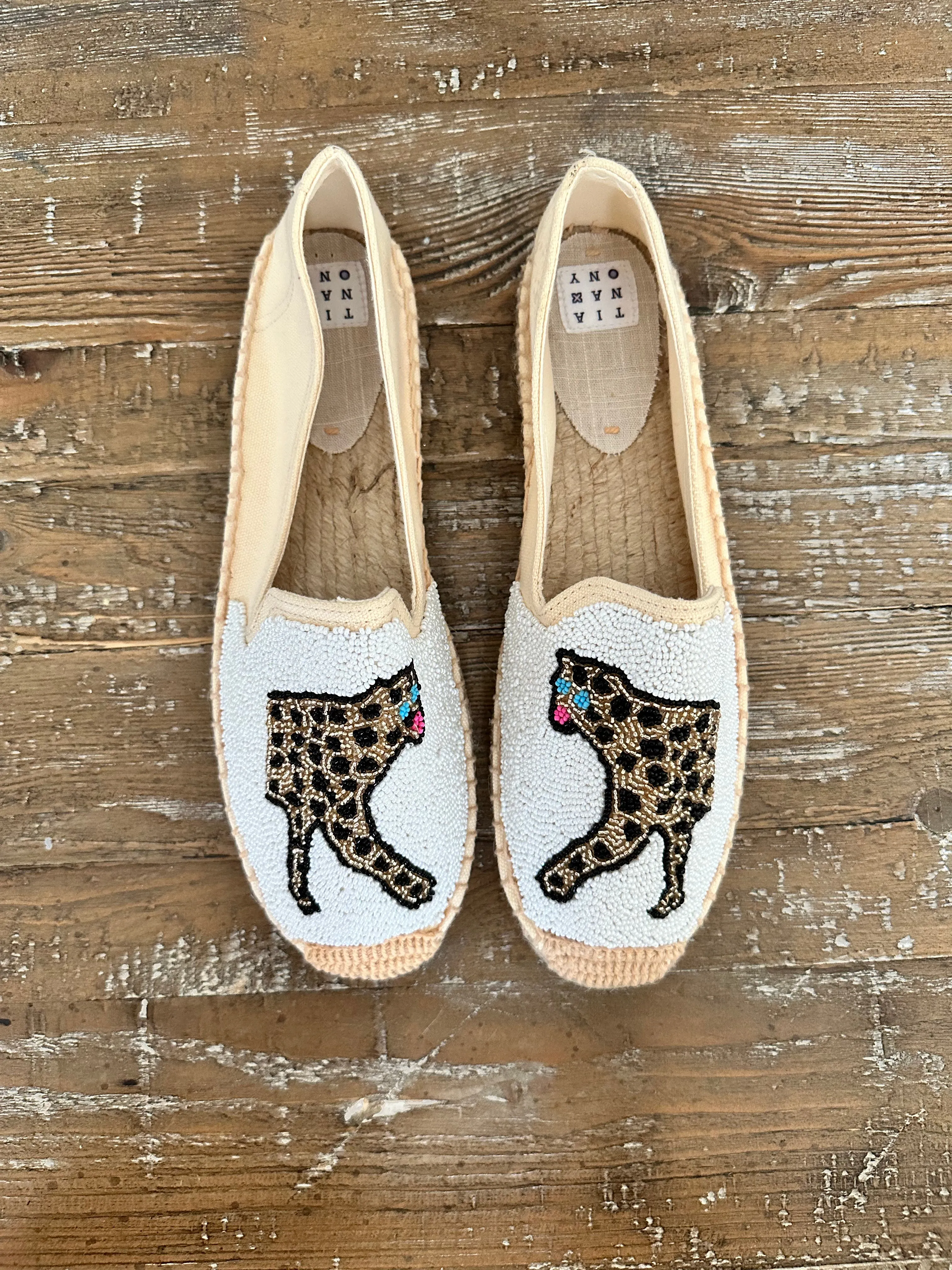 Beaded Cheetah Espadrille