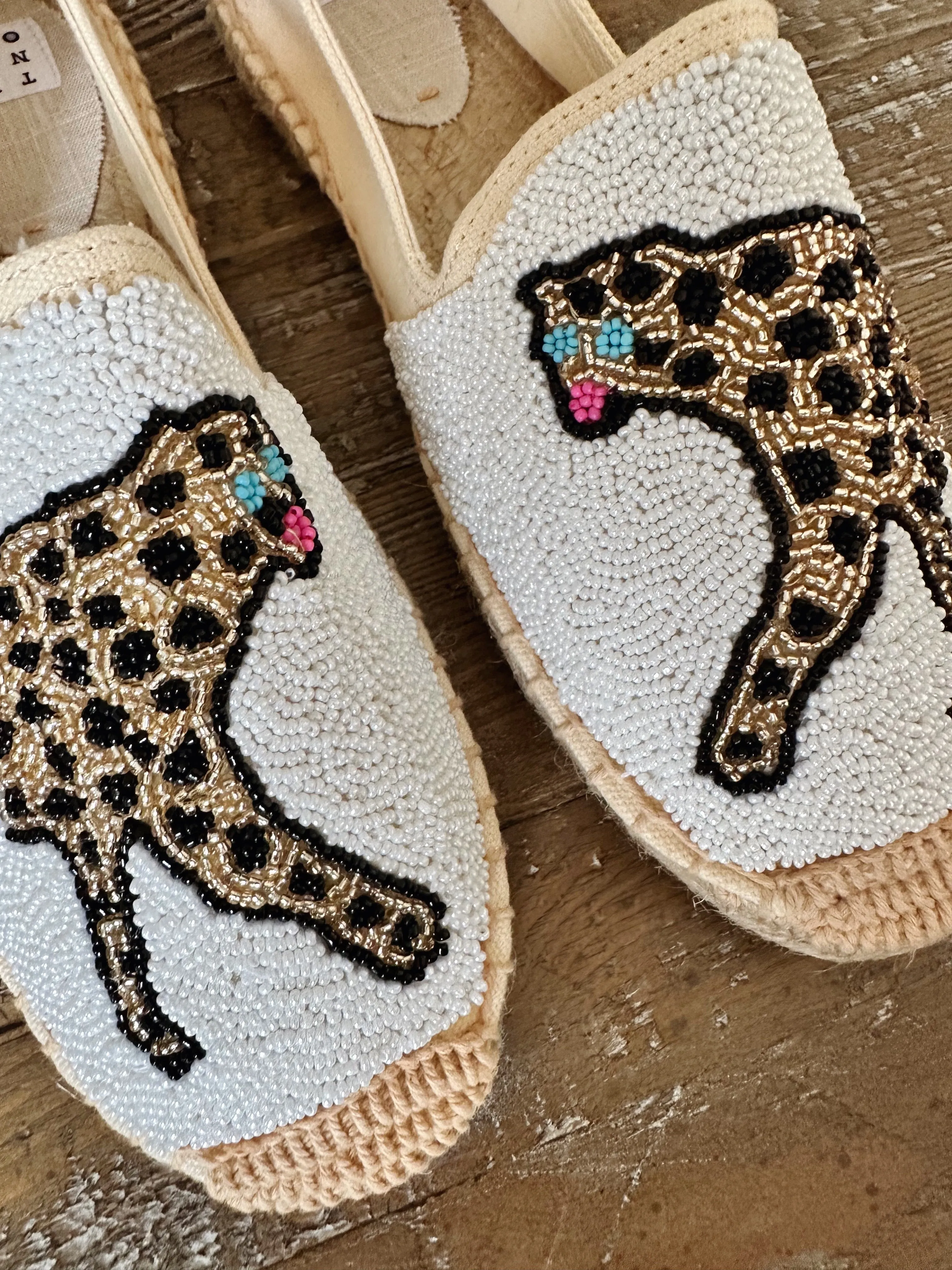 Beaded Cheetah Espadrille