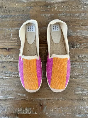 Beaded Citrus Stripe Espadrille