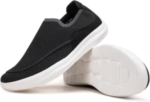 BEJINASH Men’s Slip-on Walking Shoes, Lightweight Breathable Go Walk Shoes with Arch Support,Comfortable Casual Loafers Shoes