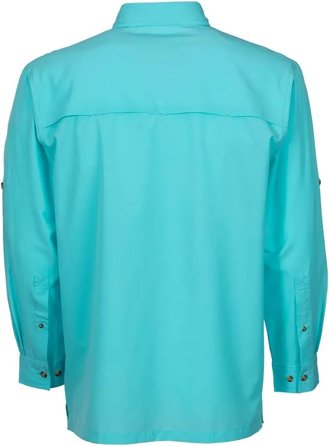 Bimini Bay Outfitters LTD Bimini Flats V Men's Long Sleeve Fishing Shirt Featuring BloodGuard Plus
