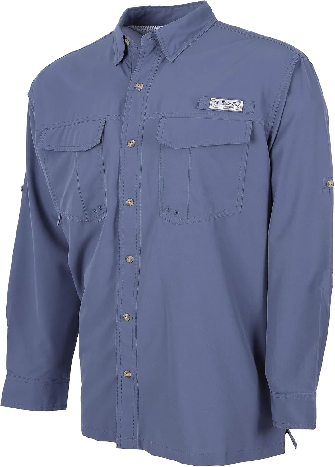 Bimini Bay Outfitters LTD Bimini Flats V Men's Long Sleeve Fishing Shirt Featuring BloodGuard Plus