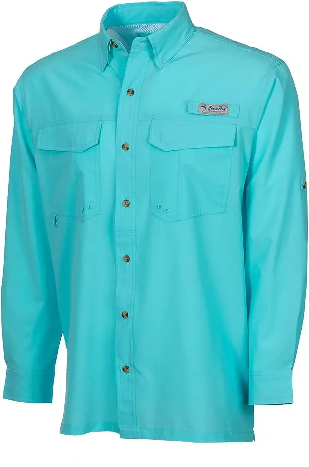 Bimini Bay Outfitters LTD Bimini Flats V Men's Long Sleeve Fishing Shirt Featuring BloodGuard Plus