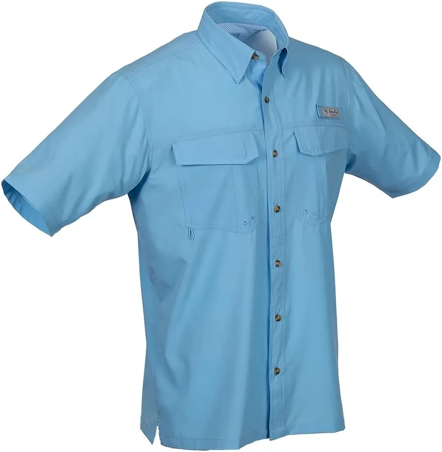Bimini Bay Outfitters LTD Bimini Flats V Men's Short Sleeve Fishing Shirt Featuring BloodGuard Plus