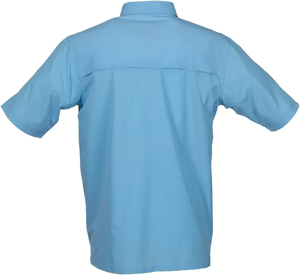 Bimini Bay Outfitters LTD Bimini Flats V Men's Short Sleeve Fishing Shirt Featuring BloodGuard Plus