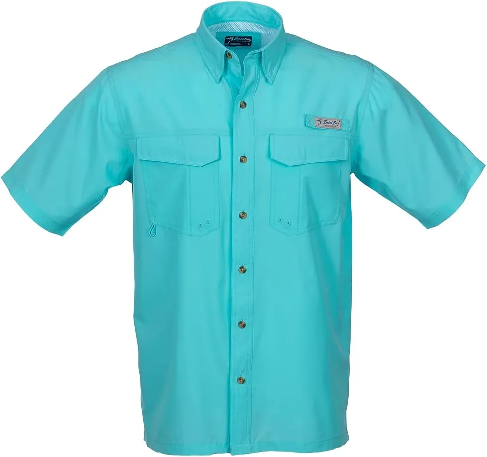 Bimini Bay Outfitters LTD Bimini Flats V Men's Short Sleeve Fishing Shirt Featuring BloodGuard Plus
