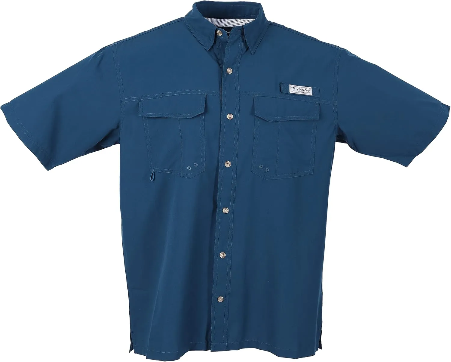 Bimini Bay Outfitters LTD Bimini Flats V Men's Short Sleeve Fishing Shirt Featuring BloodGuard Plus