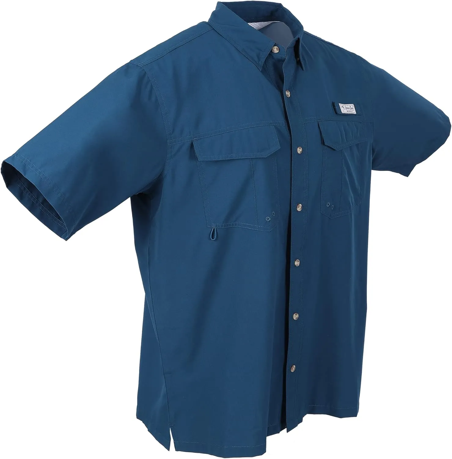 Bimini Bay Outfitters LTD Bimini Flats V Men's Short Sleeve Fishing Shirt Featuring BloodGuard Plus