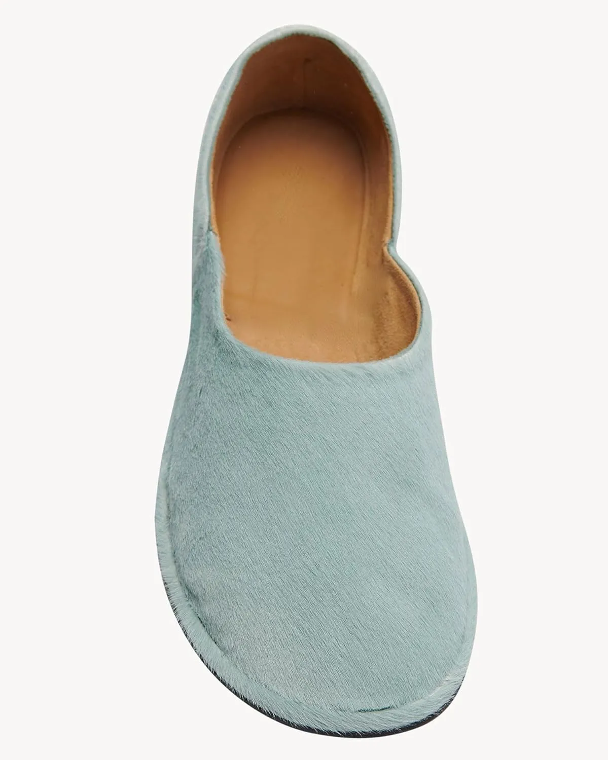 Blue Suede Ballet Flats for Women Cute Round Toe Slip On Mary Jane Flats Casual Comfortable Ballerina Shoes