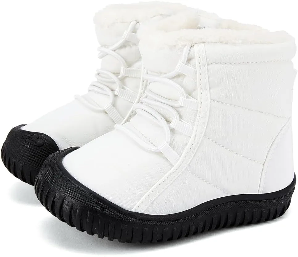 BMCiTYBM Toddler Baby Snow Boots Winter Shoes Boys Girls Cold Weather Baby Faux Fur Shoes