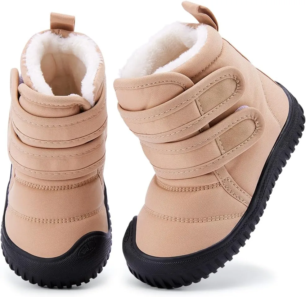 BMCiTYBM Toddler Baby Snow Boots Winter Shoes Boys Girls Cold Weather Baby Faux Fur Shoes