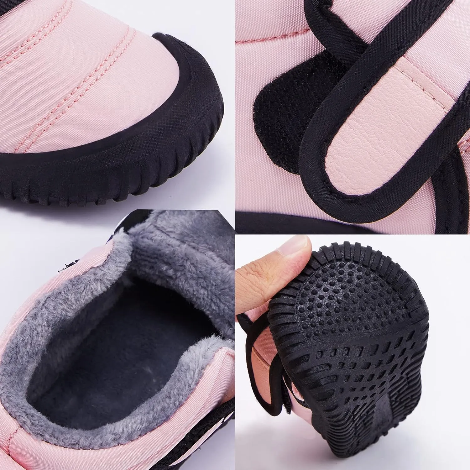 BMCiTYBM Toddler Baby Snow Boots Winter Shoes Boys Girls Cold Weather Baby Faux Fur Shoes