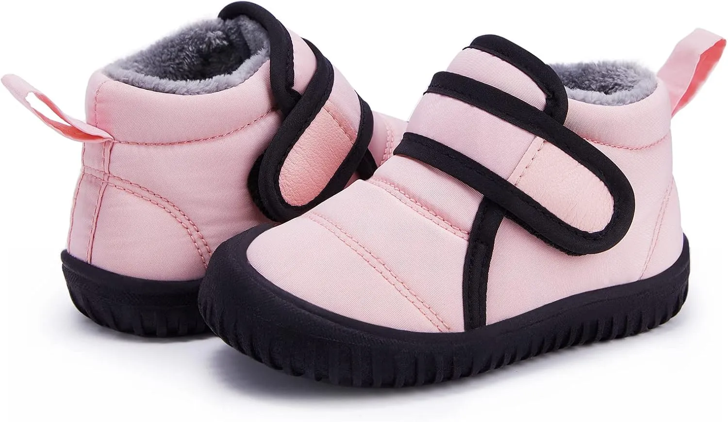 BMCiTYBM Toddler Baby Snow Boots Winter Shoes Boys Girls Cold Weather Baby Faux Fur Shoes