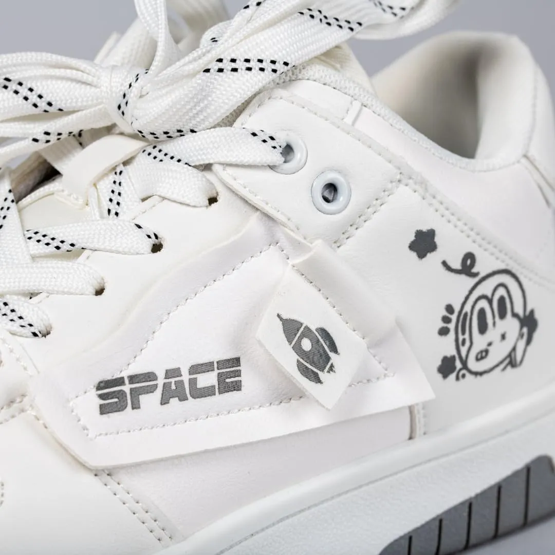 Bobo's House Womens Shoes Out in Space Bunny Fashion Sneakers Walking Shoes Women Kawaii Accessories White Shoe