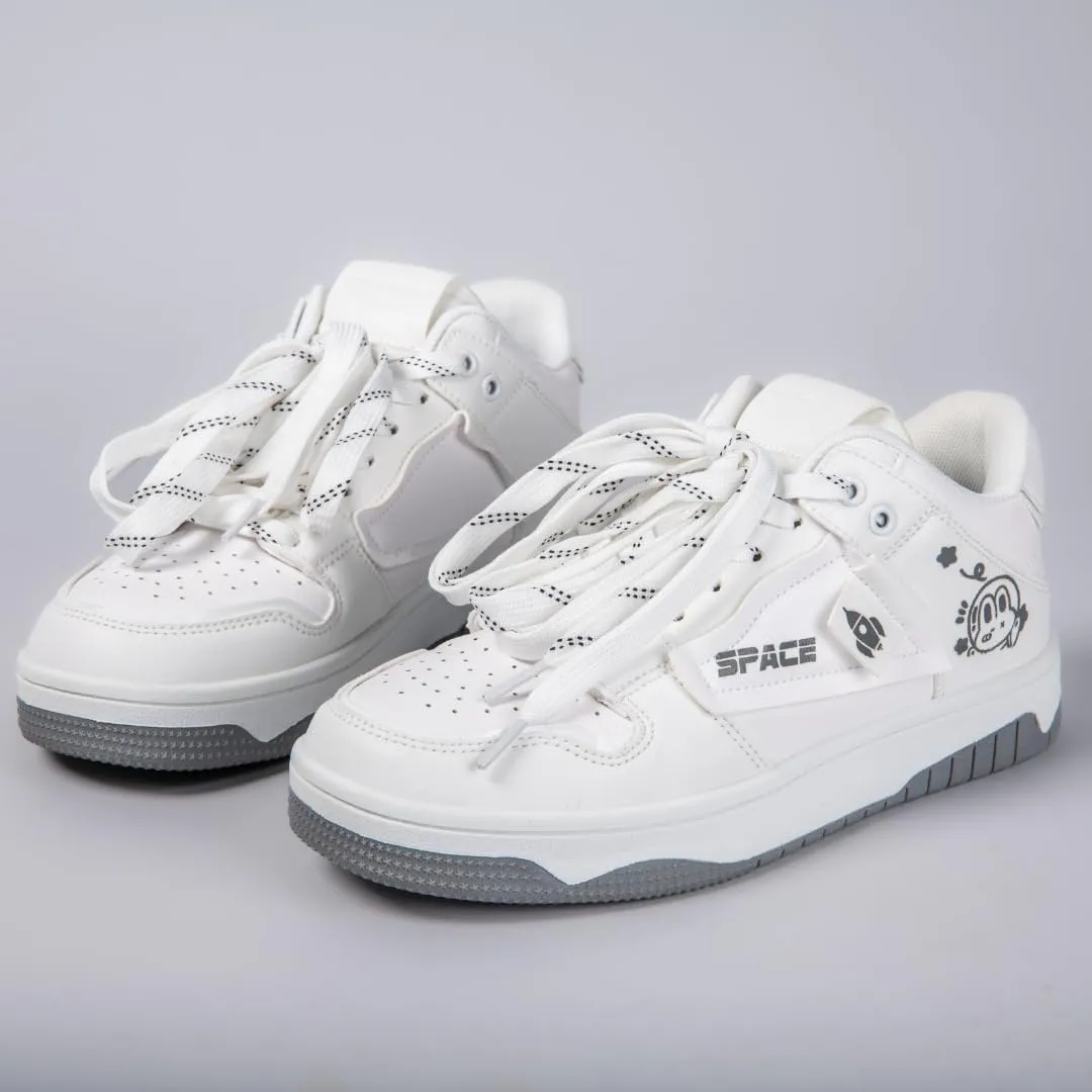 Bobo's House Womens Shoes Out in Space Bunny Fashion Sneakers Walking Shoes Women Kawaii Accessories White Shoe