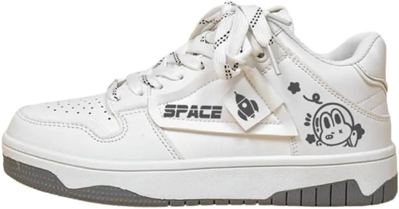 Bobo's House Womens Shoes Out in Space Bunny Fashion Sneakers Walking Shoes Women Kawaii Accessories White Shoe