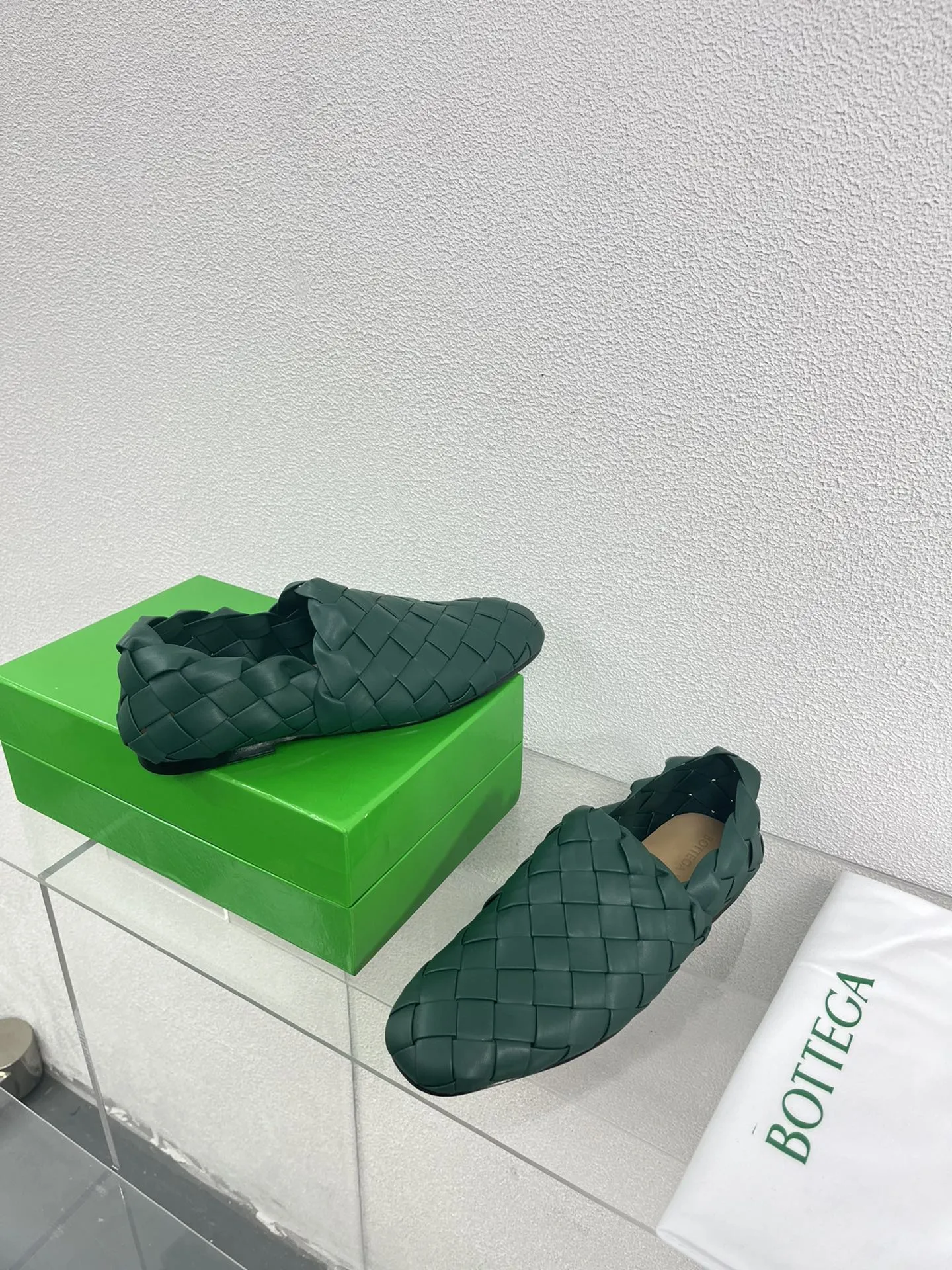 Bottega Veneta Intrecciato Green Lambskin 972905