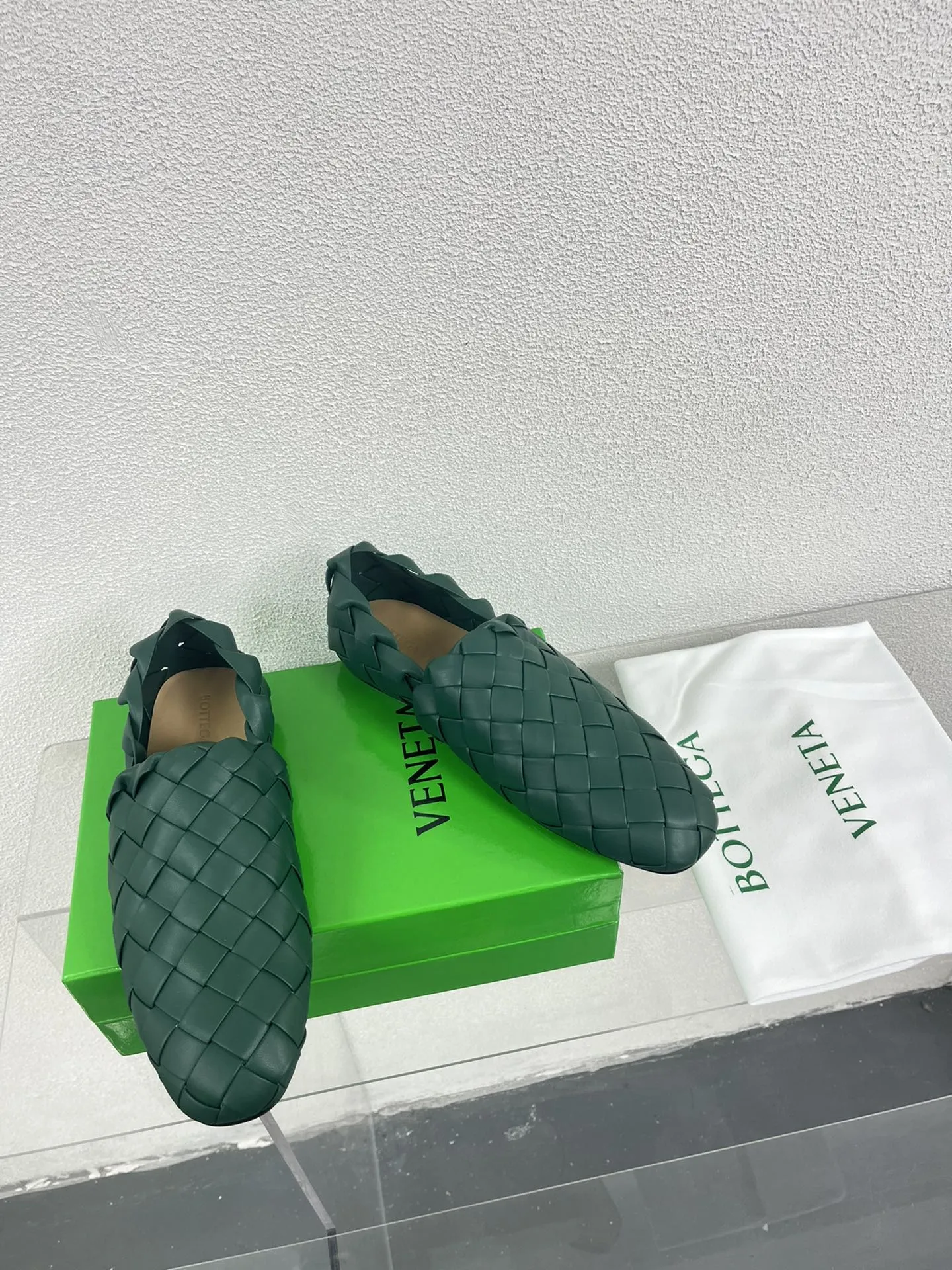 Bottega Veneta Intrecciato Green Lambskin 972905
