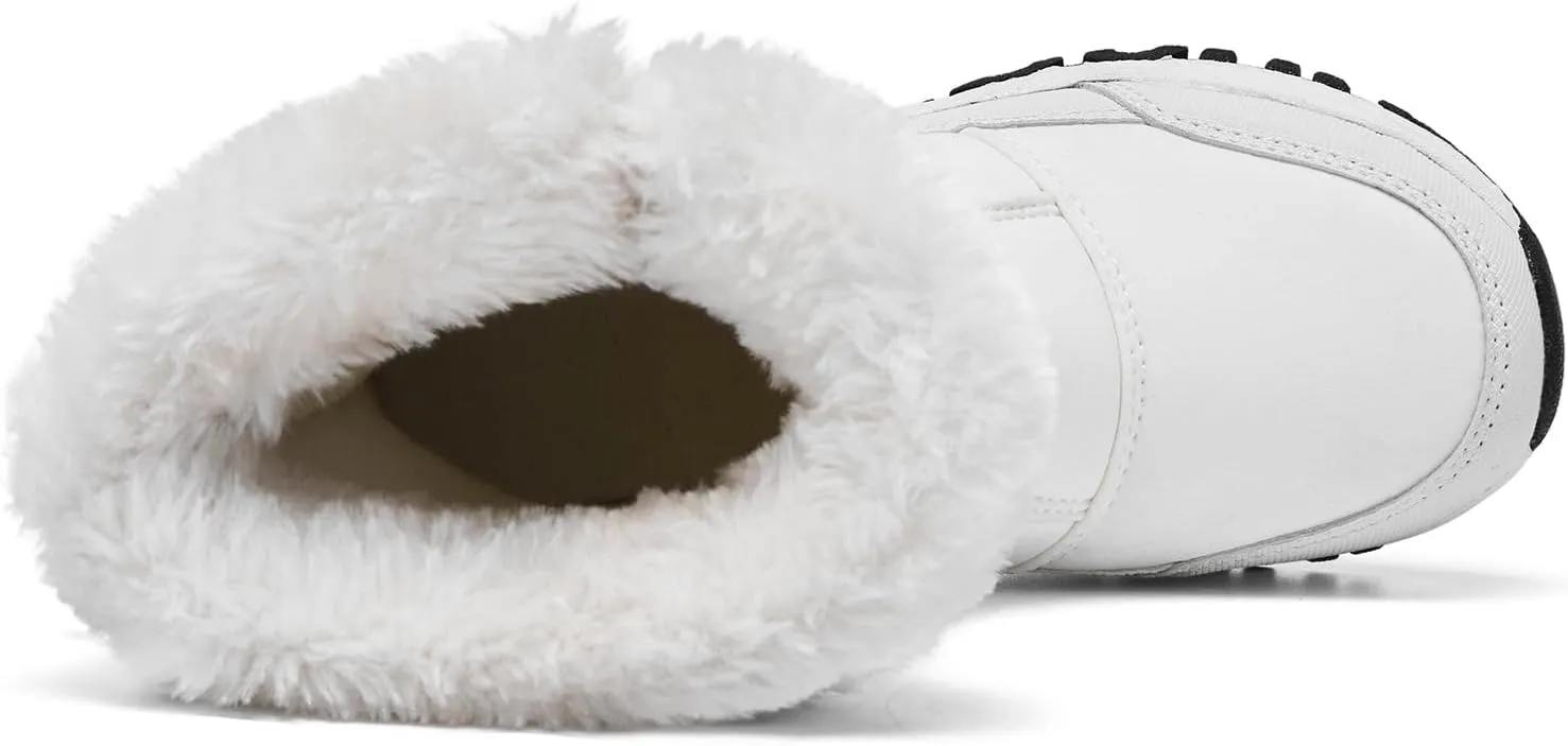 Boys Girls Kids Cute Snow Boots Waterproof Slip Resistant Outdoor Winter Boots Shoes Little Kid/Big Kid