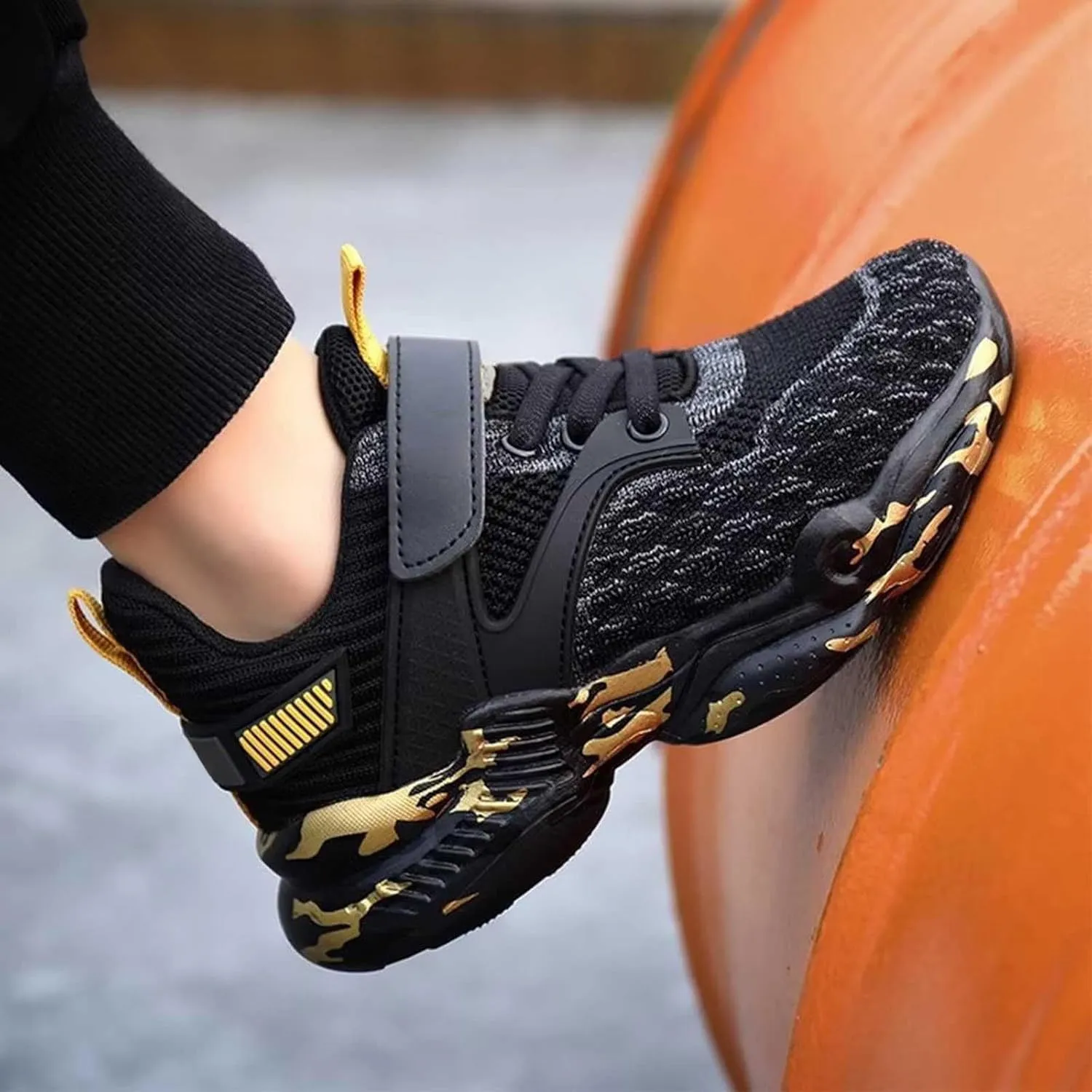 Boys Running Sneakers Toddler Kids Lightweight Breathable Sport Sneakers Lace Up Softy Sole Walking Casual Shoes