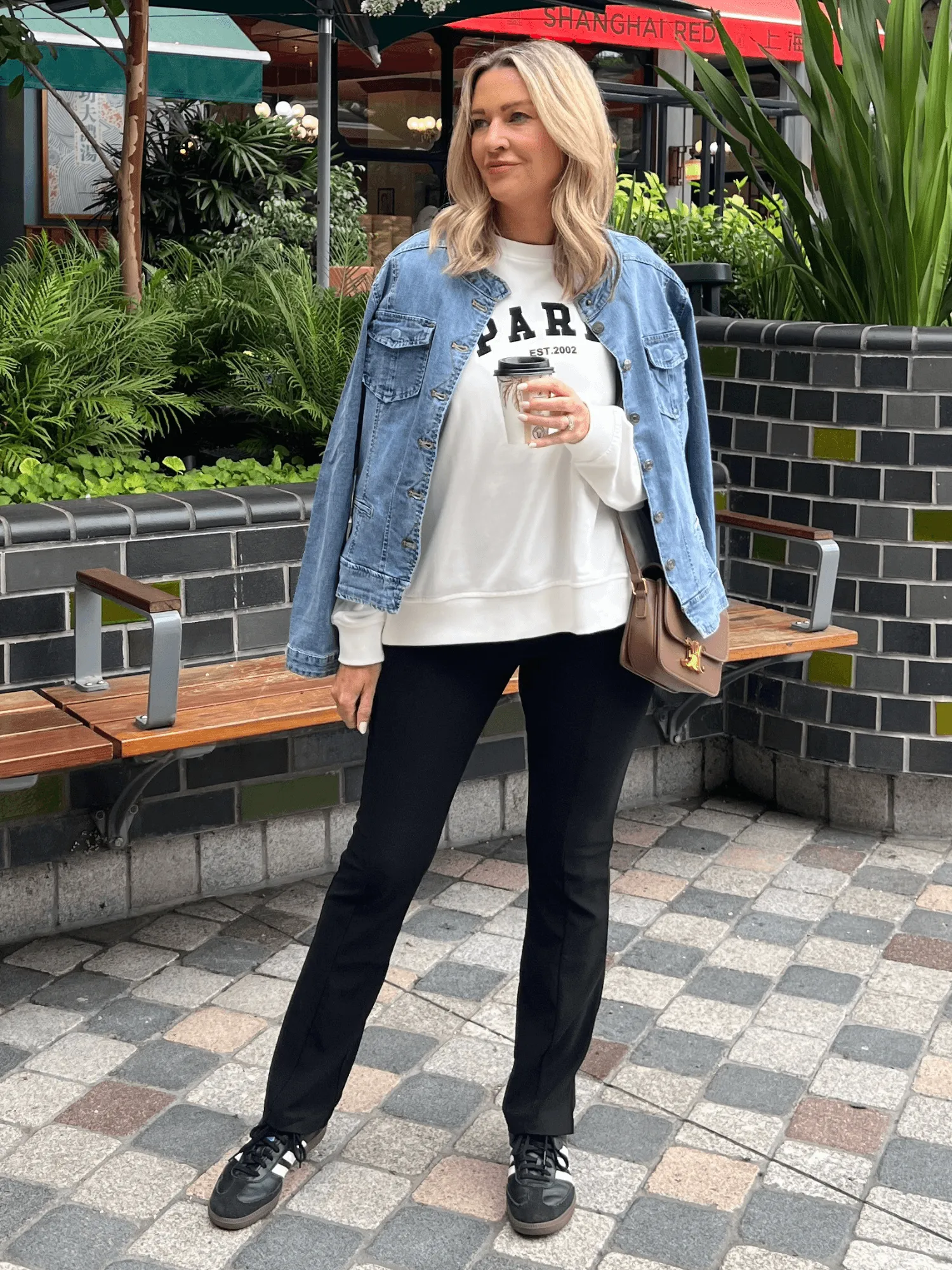 Brandie Rib Pant - Black