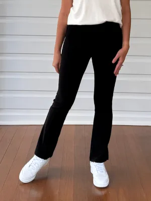 Brandie Rib Pant - Black
