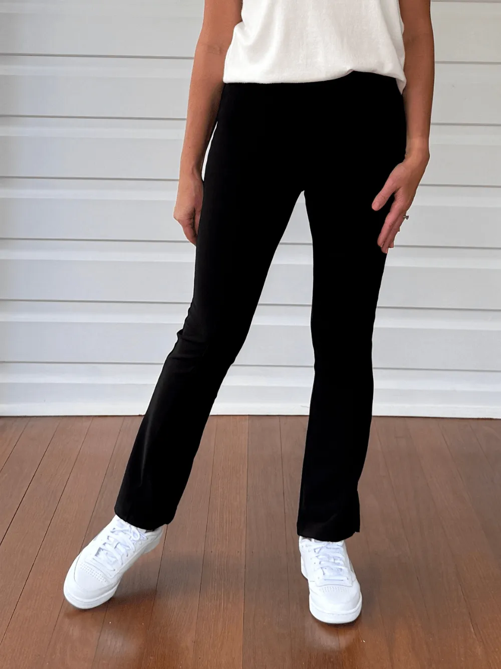 Brandie Rib Pant - Black
