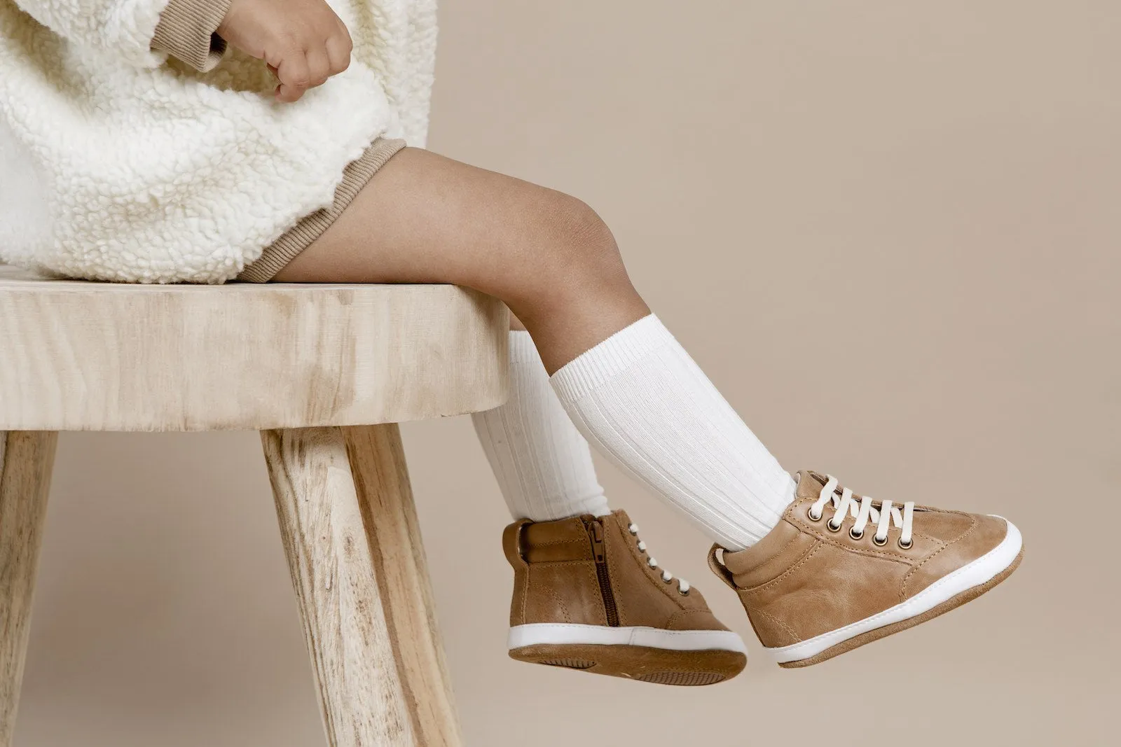 Brooklyn Baby High Top Sneakers Brown