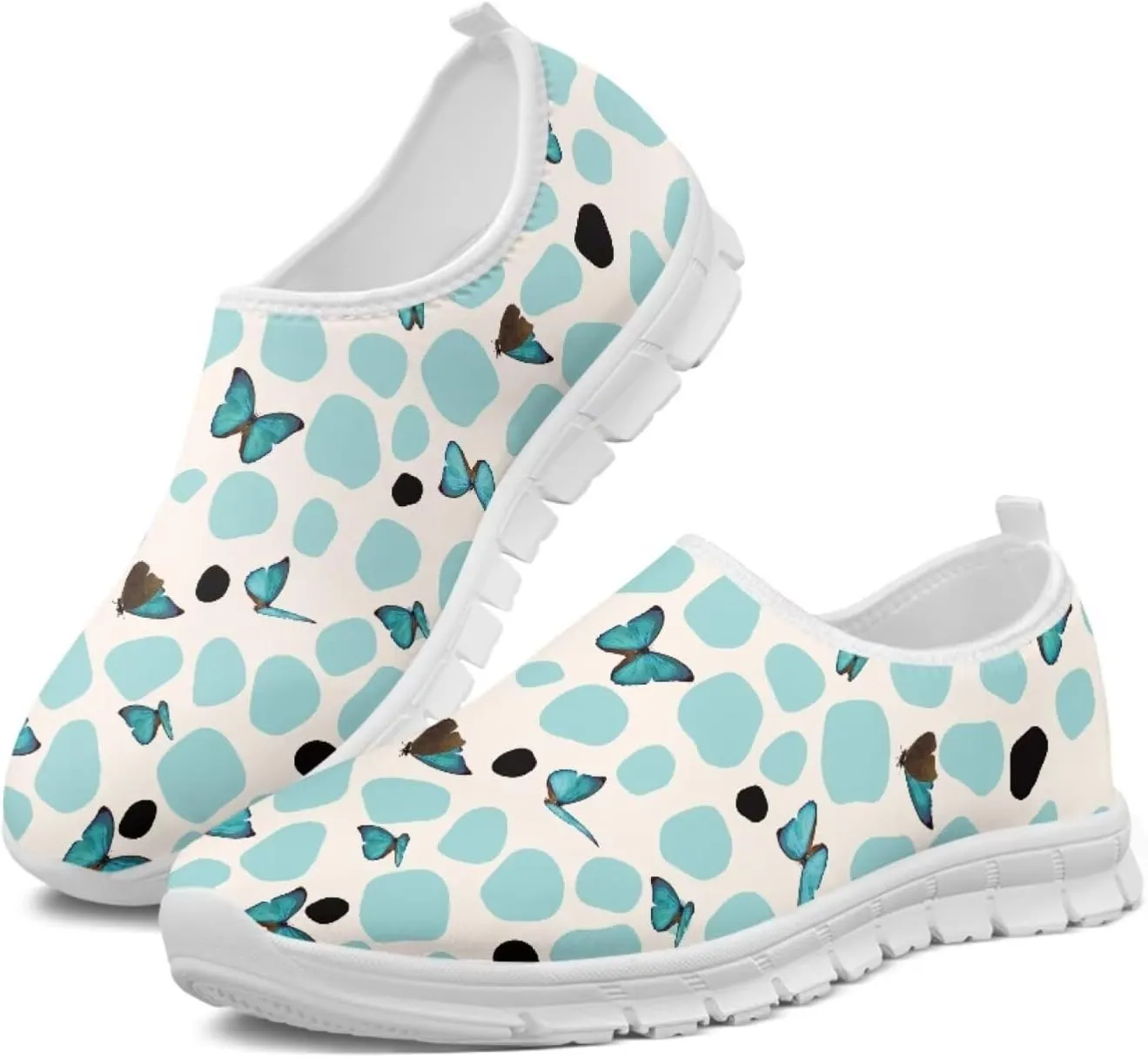 Butterfly Loafers for Women Casual Dress Work Shoes Slip-On Business Work Outdoor Sneaker