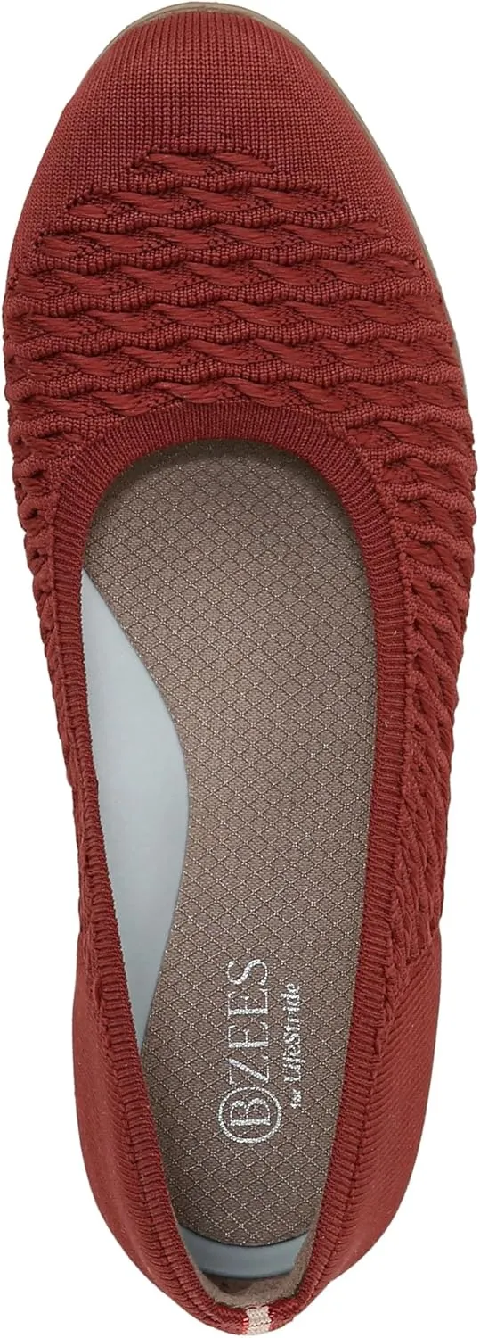 BZees Women's Khloe Comfort Ballet Flat