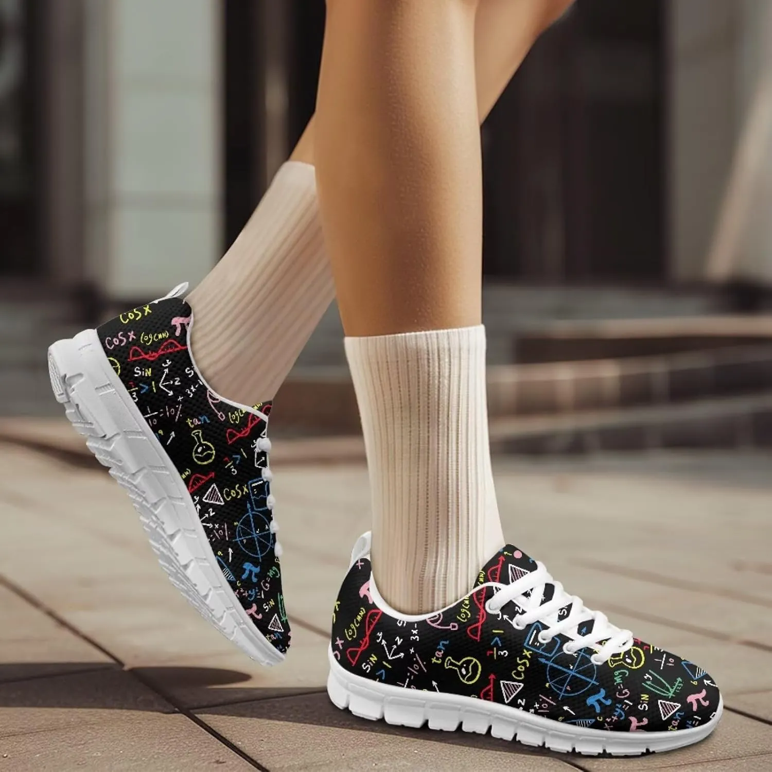 Casual Lace Up Sneakers for Women Men Sport Athletic Tennis Breathable Running Shoes
