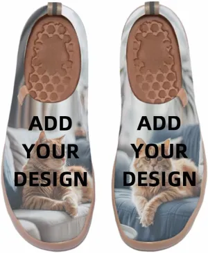 Casual Loafers for Women Art Painted Travel Slip On Shoes Lightweight Comfort Knitted Walking Sneakers