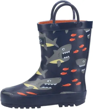 Childrens Puddle Boot/Boys Boots (10-10.5 US Junior) (Shark)