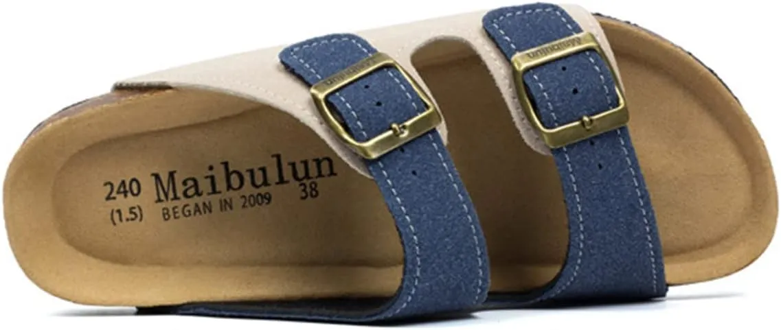 Ciuyurra Women Fashion Cork Sandals low-heel